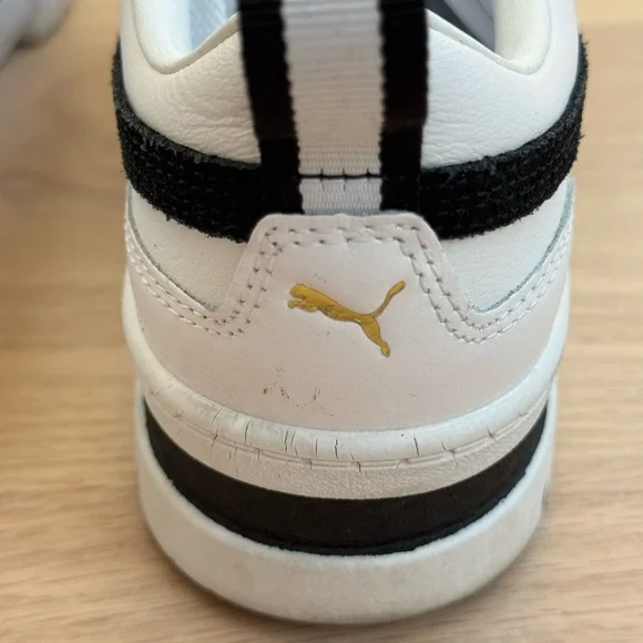 Puma White and Black Mayze Platform Sneakers - Picture 6 of 6